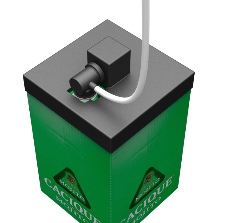 Bag-In-Box Pump with disposable pump, supply tube and valve