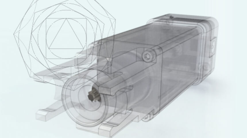 Line drawing of pump concept