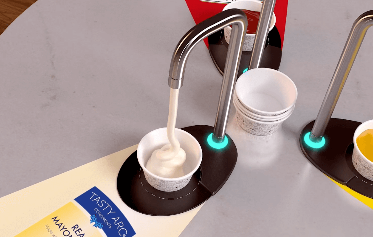 How to transfer high-viscosity liquids with a Quantex pump and mayo being dispensed